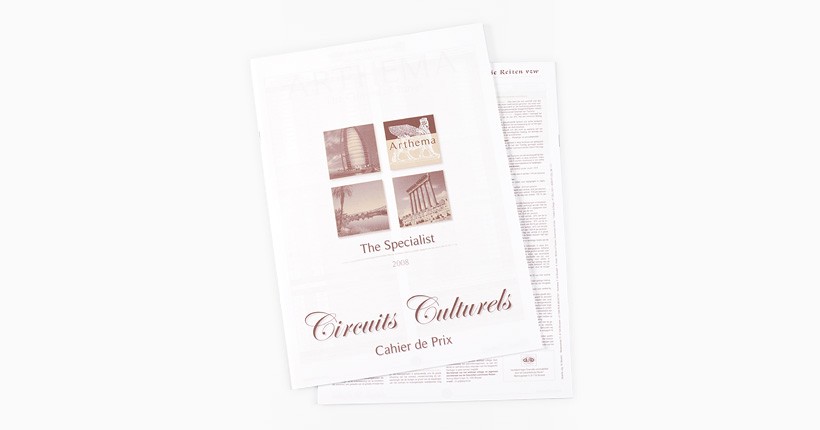 Arthema - Cahier de prix de la brochure Circuits Culturels