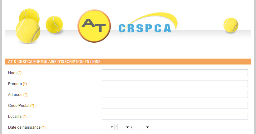 Formulaire d'inscription en ligne aux saisons d'hiver et d'Ã©tÃ©.